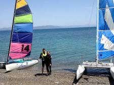 Sailing Kos - Hobiecat